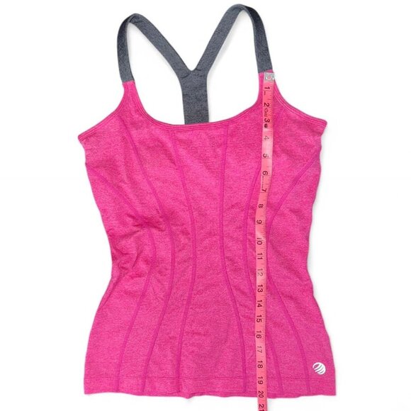 MPG Pink and Grey Athletic Thick Strap Racerback Workout Tank Top Women's Size S - Picture 5 of 7